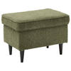 HOCKER Webstoff Olivgrün  - Schwarz/Olivgrün, Basics, Textil (63/43/42cm) - MID.YOU