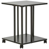 BEISTELLTISCH Metall, Kunststoff, Holzwerkstoff 40/40/51 cm  - Schwarz, Basics, Holzwerkstoff/Kunststoff (40/40/51cm) - Xora