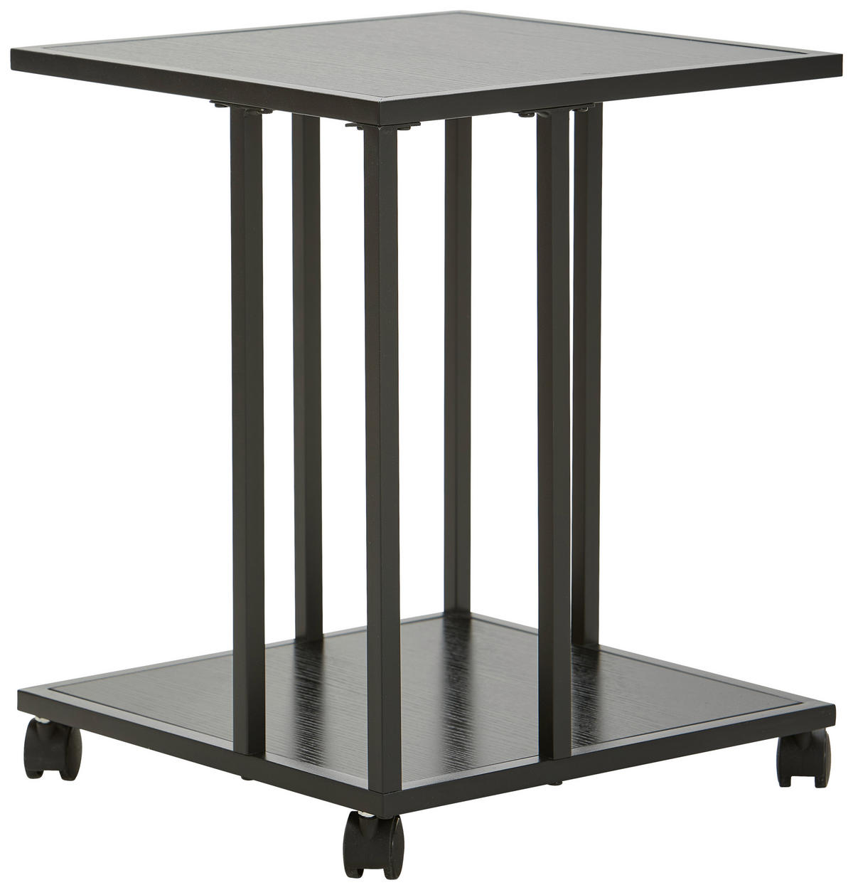 BEISTELLTISCH Metall, Kunststoff, Holzwerkstoff 40/40/51 cm  - Schwarz, Basics, Holzwerkstoff/Kunststoff (40/40/51cm) - Xora