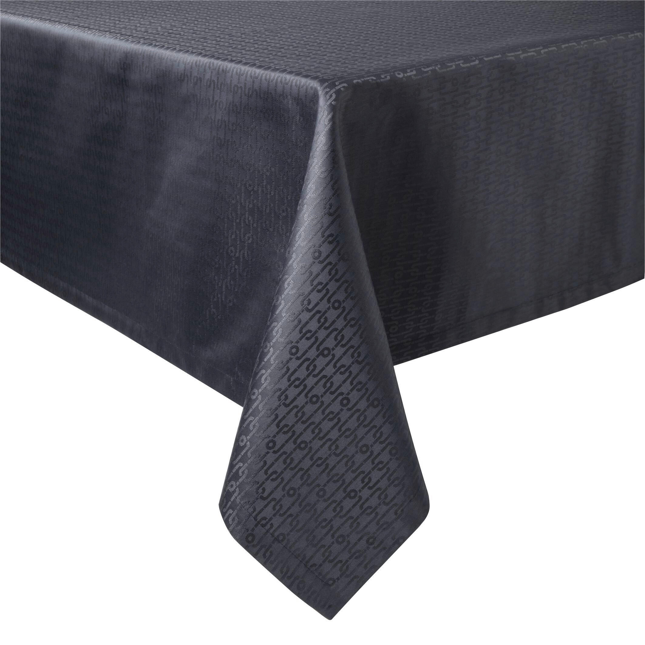 Joop! Tischdecke Chains Blau, Dunkelblau 140x190 cm