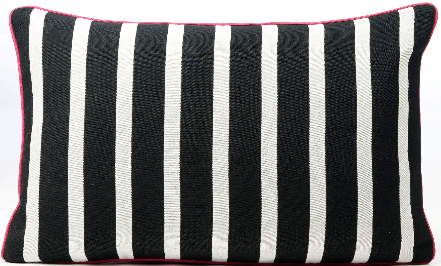 ZIERKISSEN   35/55 cm   - Pink/Schwarz, Basics, Textil (35/55cm) - Novel