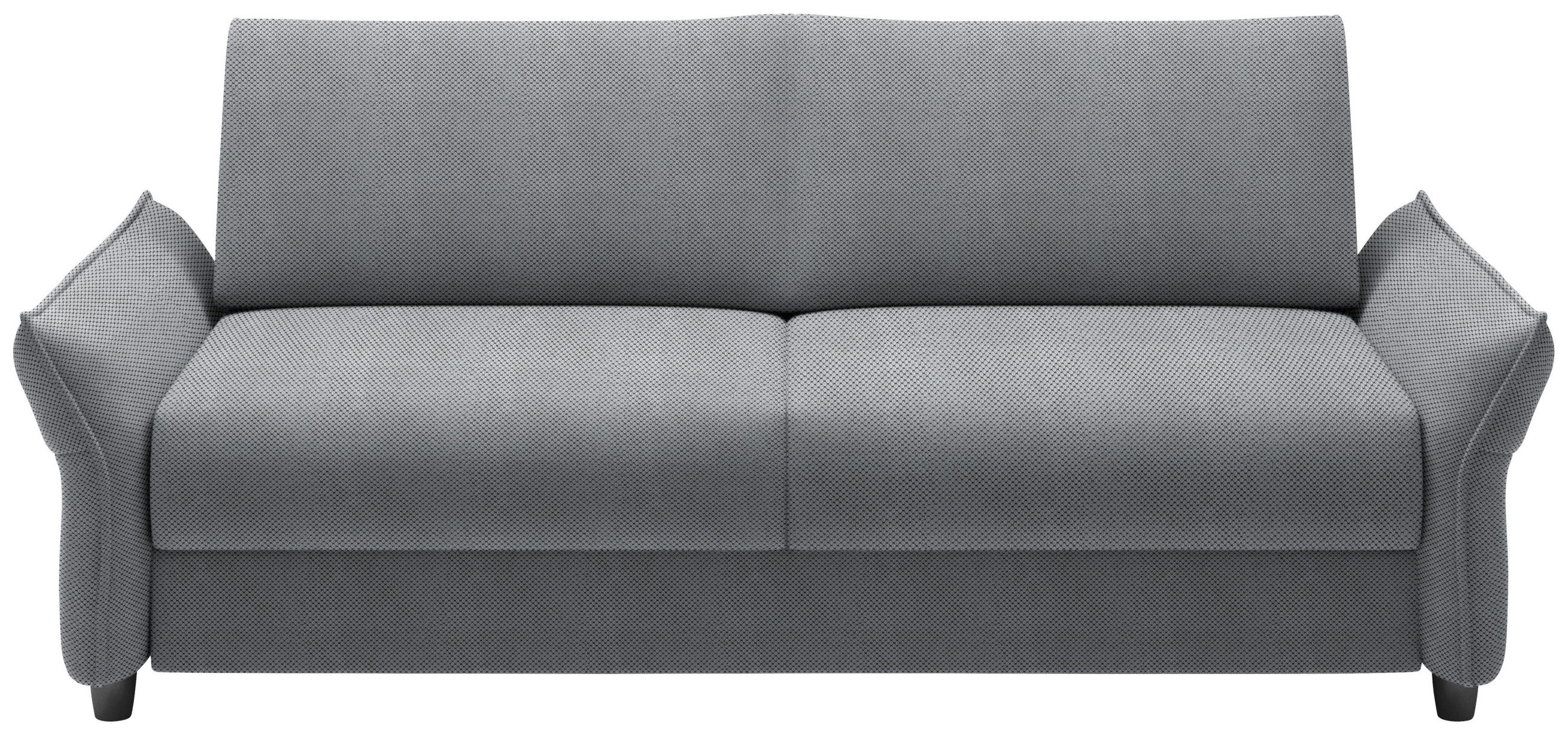SCHLAFSOFA Webstoff Grau  - Schwarz/Grau, KONVENTIONELL, Kunststoff/Textil (198/82/106cm) - MID.YOU