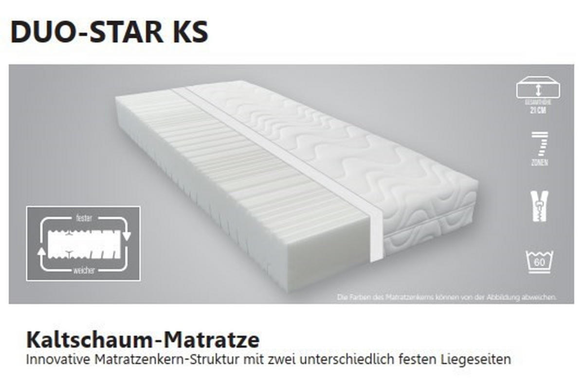 MATRATZENSET 90/200 cm  - Naturfarben, Basics, Holz (90/200cm) - Novel
