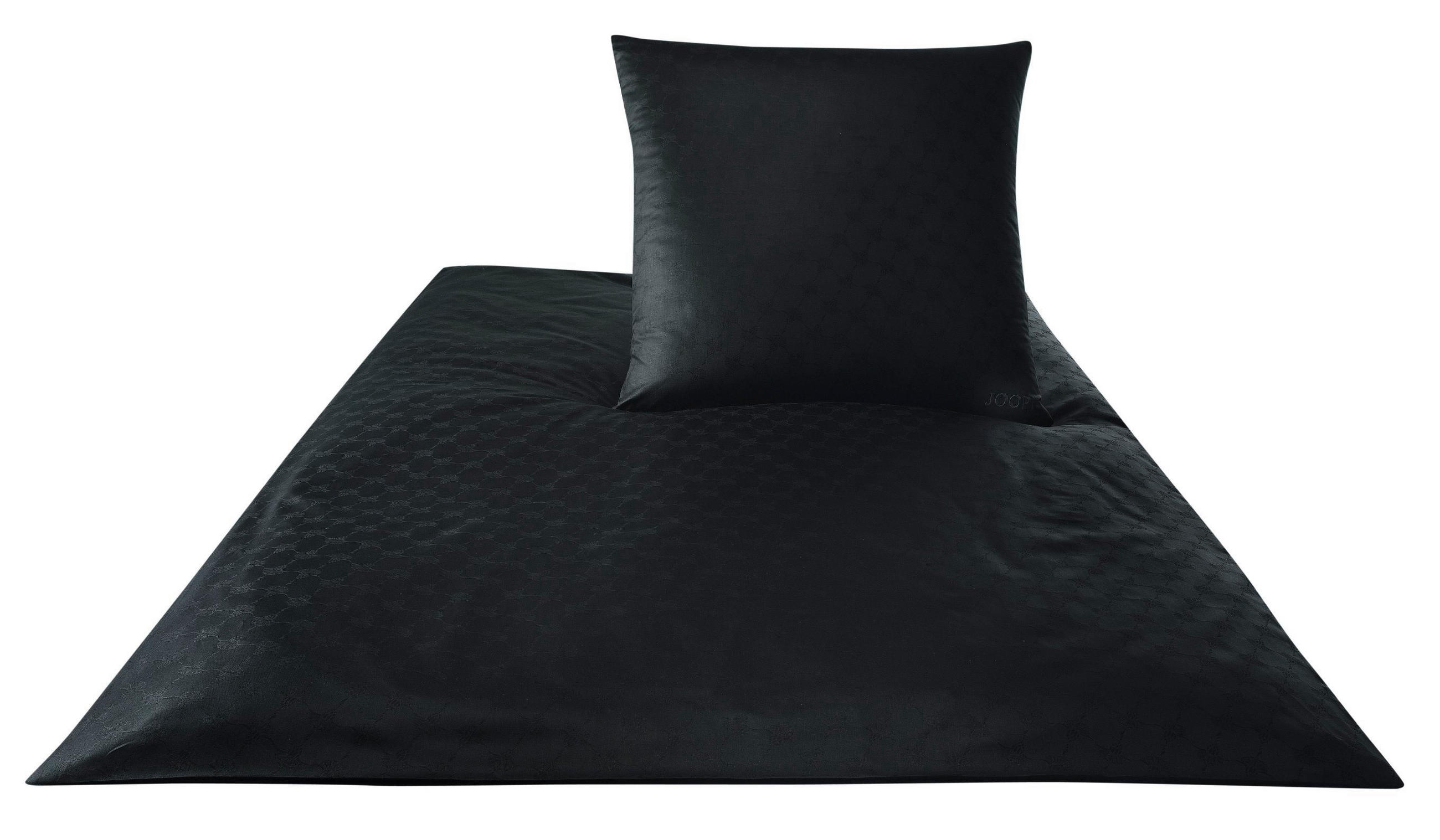 BETTWÄSCHE Cornflower Makosatin 240/220 cm  - Schwarz, Design, Textil (240/220cm) - Joop!