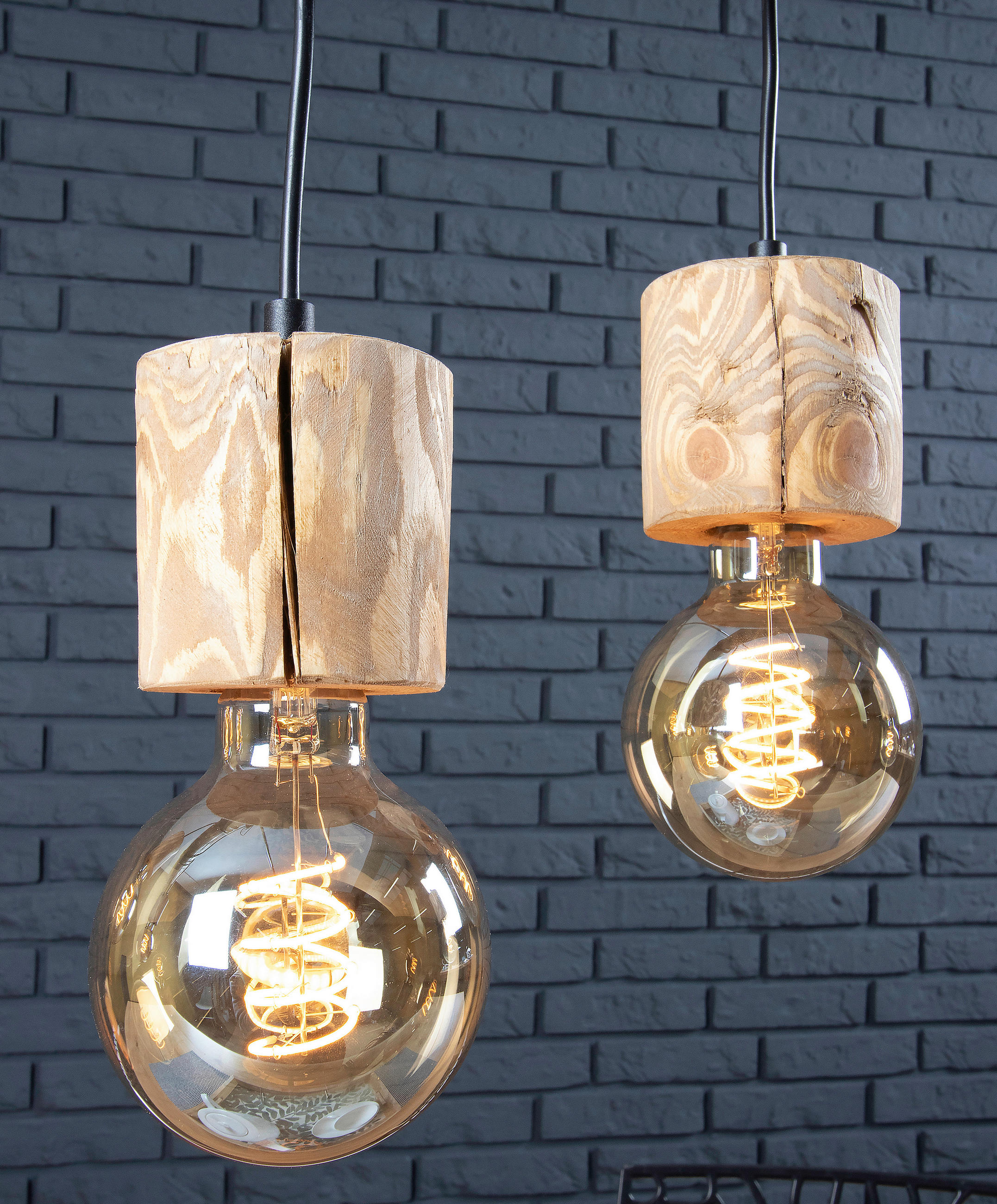 HÄNGELEUCHTE Trabo 70/140/10 cm   - Basics, Holz/Metall (70/140/10cm)