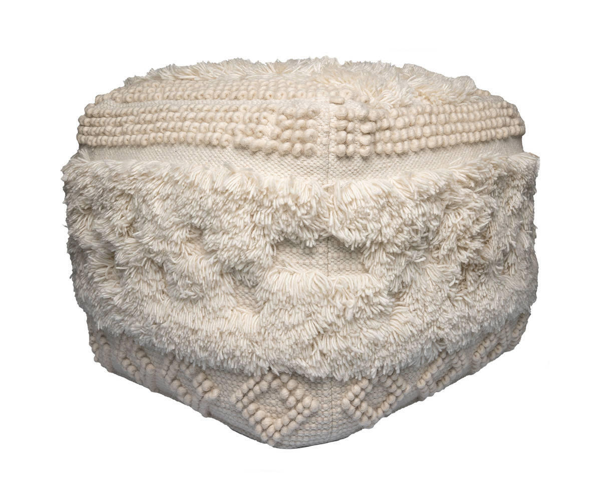 SEDACÍ PODUŠKA, 38/50/38 cm - krémová, Trend, textil (38/50/38cm) - Livetastic