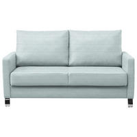SCHLAFSOFA Feincord Mintgrün  - Chromfarben/Mintgrün, Design, Textil/Metall (140/90/95cm) - Bali