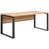 SCHREIBTISCH 140/80/75 cm  in Eiche Artisan  - Anthrazit/Eiche Artisan, Design, Holzwerkstoff/Metall (140/80/75cm) - Carryhome