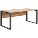 SCHREIBTISCH 140/80/75 cm  in Eiche Artisan  - Anthrazit/Eiche Artisan, Design, Holzwerkstoff/Metall (140/80/75cm) - Carryhome