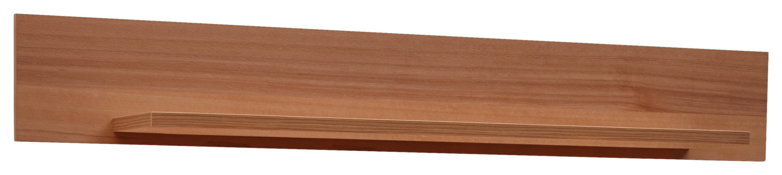 NÁSTĚNNÁ POLICE, jádrový buk, 160/25/21,6 cm - jádrový buk, Konvenční, kompozitní dřevo (160/25/21,6cm) - Voleo