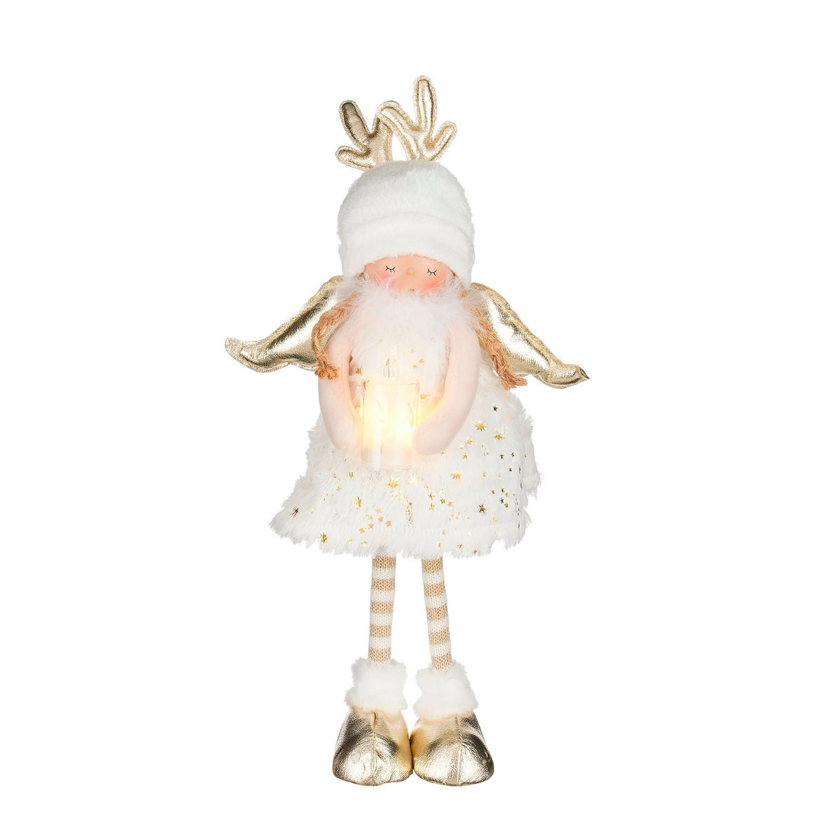 ANĐEO DEKORATIVNI - bijela, Basics, tekstil (23/13/43cm)