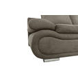 SCHLAFSOFA Jacquard Braun, Dunkelgrau  - Chromfarben/Dunkelgrau, Design, Textil (200/78/90cm) - Venda