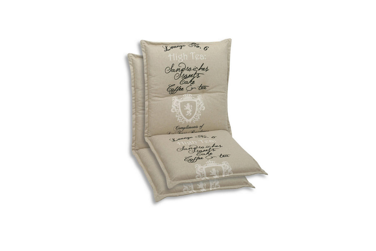 SESSELAUFLAGENSET  - Beige, Basics, Textil (50/7/100cm)