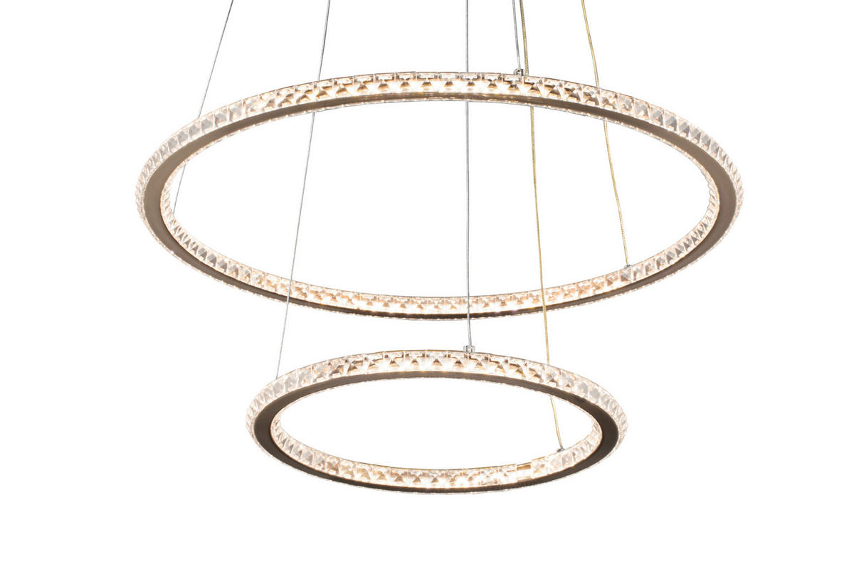 VISEČA LED-SVETILKA   40 W/4700 lm/4000 K/220-240 V/ - barve niklja, Basics, kovina/umetna masa (50/120cm) - Novel