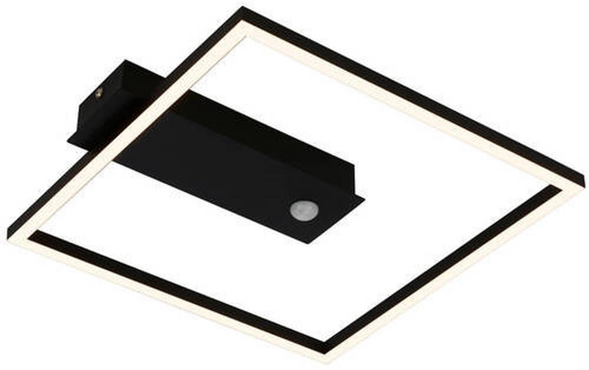 LED-DECKENLEUCHTE 32/30/5 cm   - Schwarz, Design, Kunststoff/Metall (32/30/5cm)