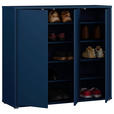 SCHUHSCHRANK  in 109,2/99,1/34,9 cm  - Dunkelblau/Grau, MODERN, Holzwerkstoff/Kunststoff (109,2/99,1/34,9cm) - Carryhome