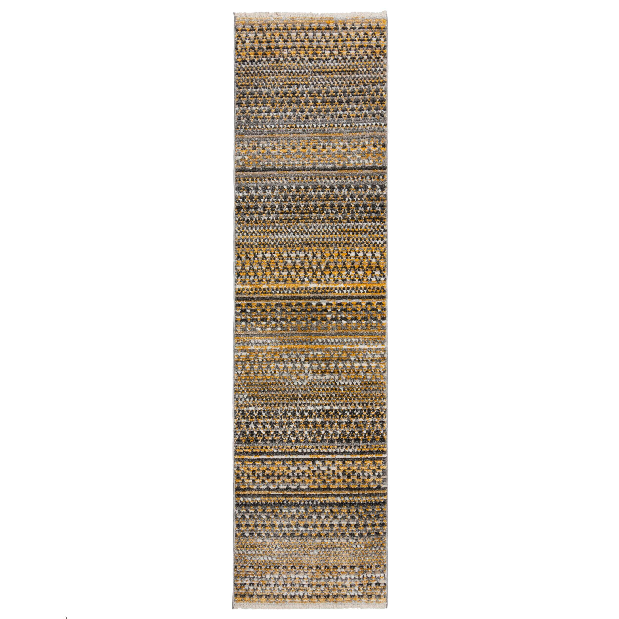 LÄUFER 66/300 cm Santiago Gelb  - Gelb, Basics, Textil (66/300cm)