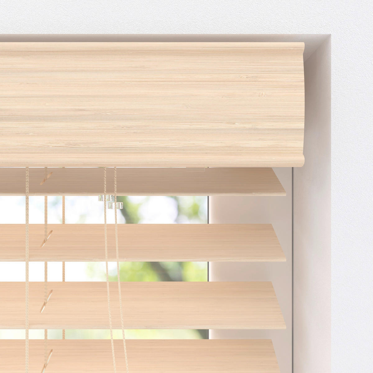 JALOUSIE  halbtransparent  100/130 cm    - Naturfarben, Natur, Holz (100/130cm)