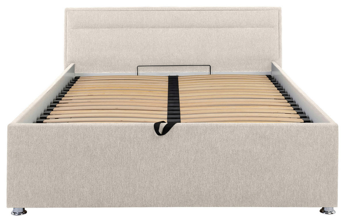 POLSTERBETT Bettkasten, Lattenrost Naturfarben 140/200 cm  - Naturfarben, MODERN, Holz/Kunststoff (140/200cm) - MID.YOU
