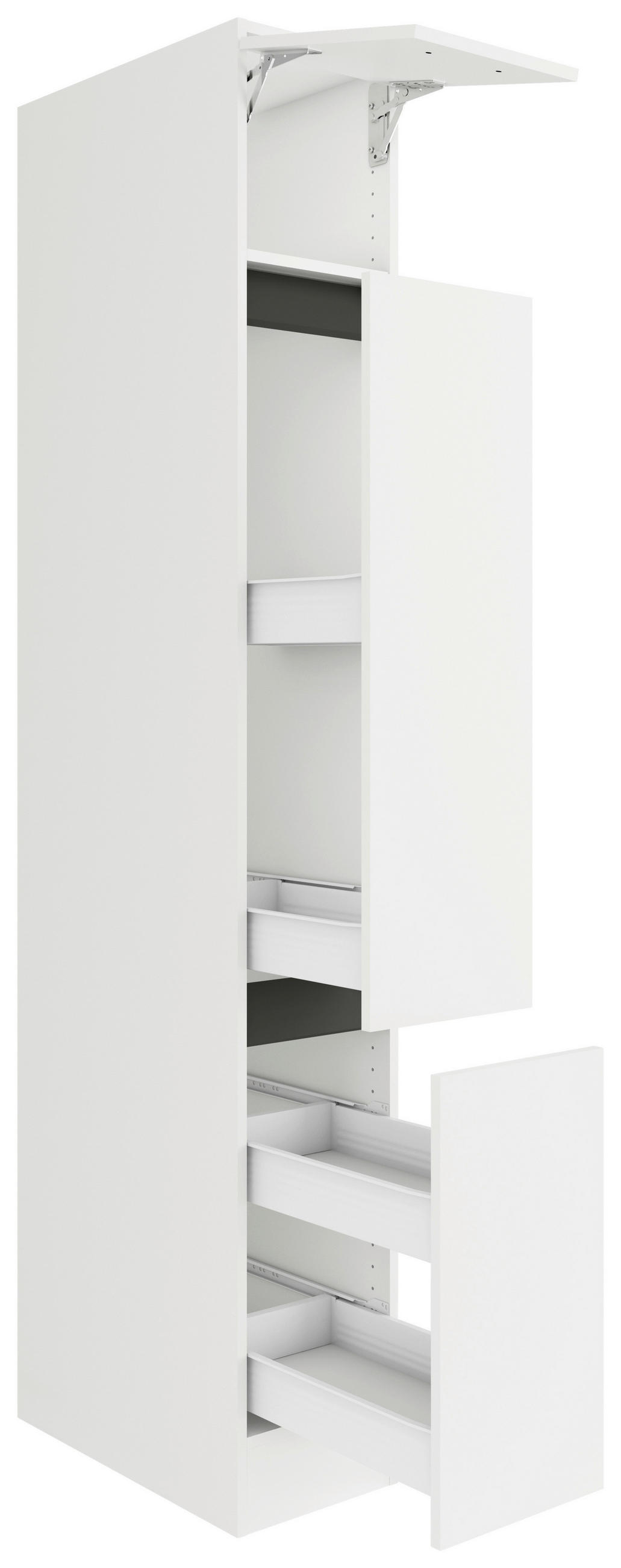 APOTHEKERSCHRANK 30/206,8/57,1 cm  in Weiß  - Weiß, Basics, Holzwerkstoff (30/206,8/57,1cm) - Optifit