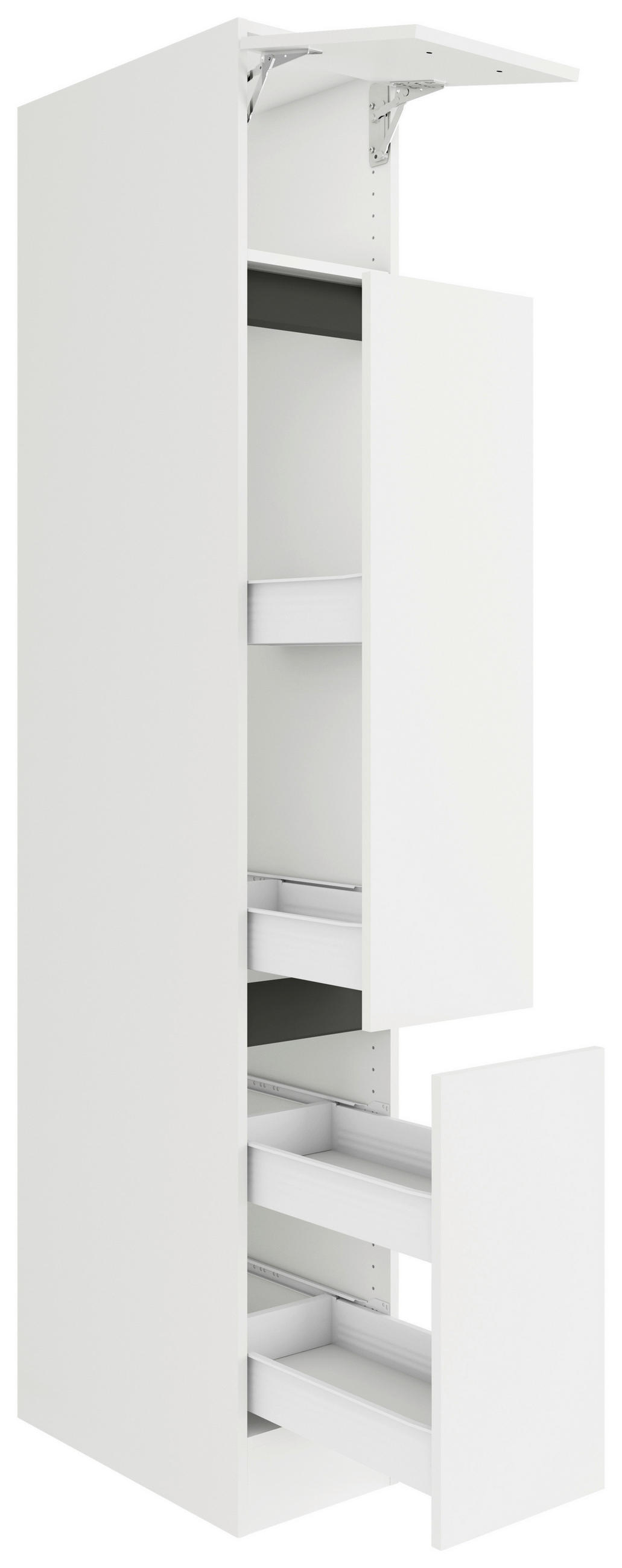 APOTHEKERSCHRANK 30/206,8/57,1 cm  in Weiß  - Weiß, Basics, Holzwerkstoff (30/206,8/57,1cm) - Optifit