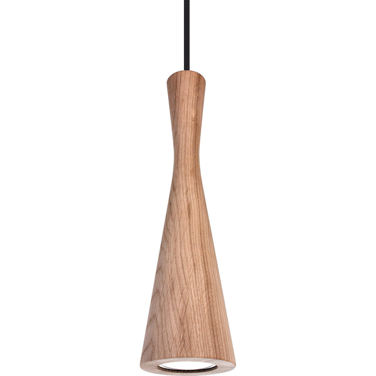 ZÁVĚSNÉ SVÍTIDLO, 10/90-140 cm  - černá/barvy dubu, Natur, dřevo (10/90-140cm)