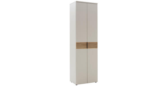 GARDEROBENSCHRANK  in 59/199/40 cm  - Kaschmir/Eichefarben, Design, Holzwerkstoff/Kunststoff (59/199/40cm) - Voleo