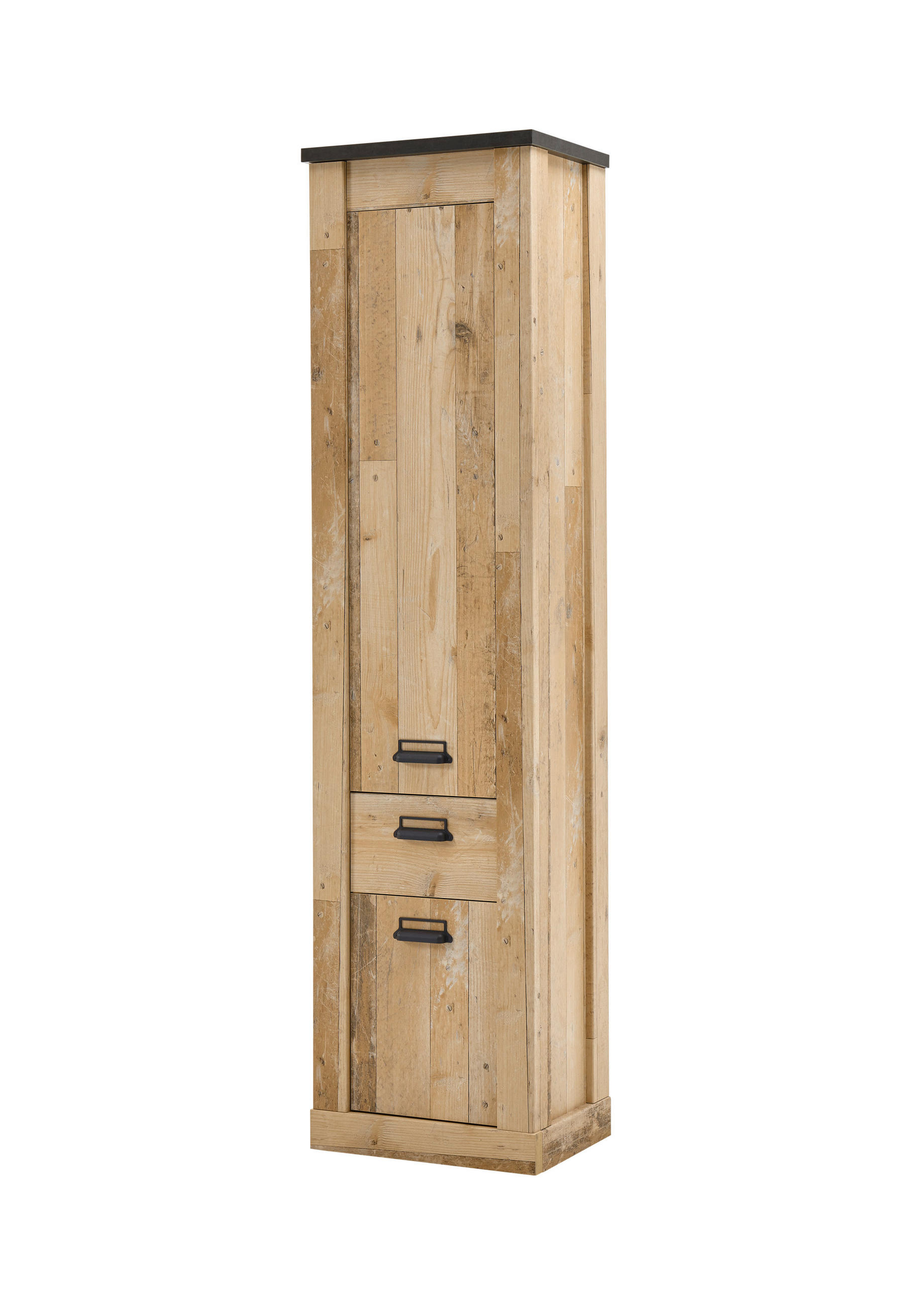 GARDEROBENSCHRANK  in 51/201/38 cm  - Anthrazit/Schwarz, Design, Holzwerkstoff/Metall (51/201/38cm) - Modante
