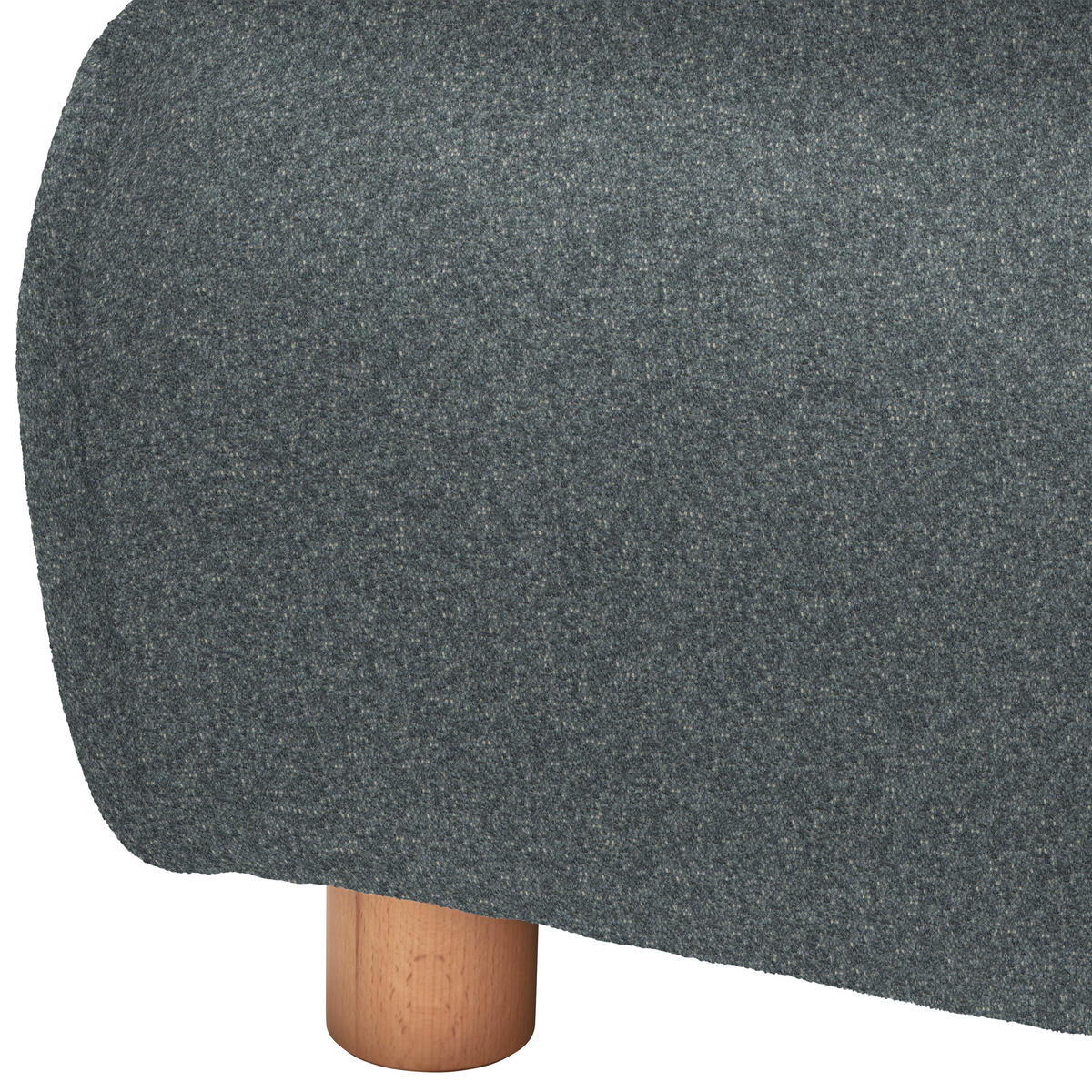 HÖRNSOFFA i velour blågrå  - blågrå, Natur, trä/textil (150/329cm) - Livetastic