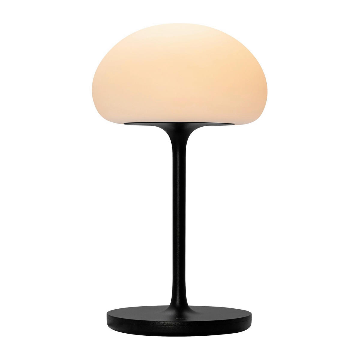 AKKU-TISCHLEUCHTE Sponge 35/20 cm  - Schwarz, Design, Kunststoff (35/20cm) - Nordlux