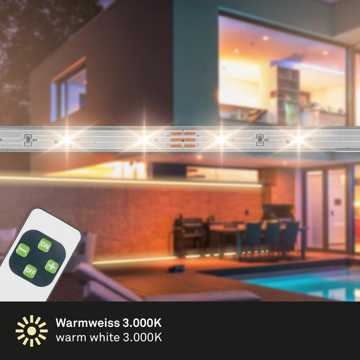 LED-STRIP 500 cm   - Weiß, Basics, Kunststoff (500cm)