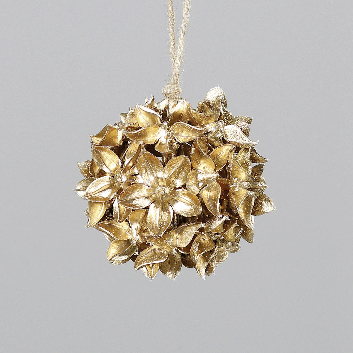 DEKOZWEIG  - Goldfarben, Basics, Kunststoff (9cm)