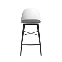 BARSTOL i grå, svart, vit  - vit/grå, Design, metall/textil (48/93/53cm) - Best Price
