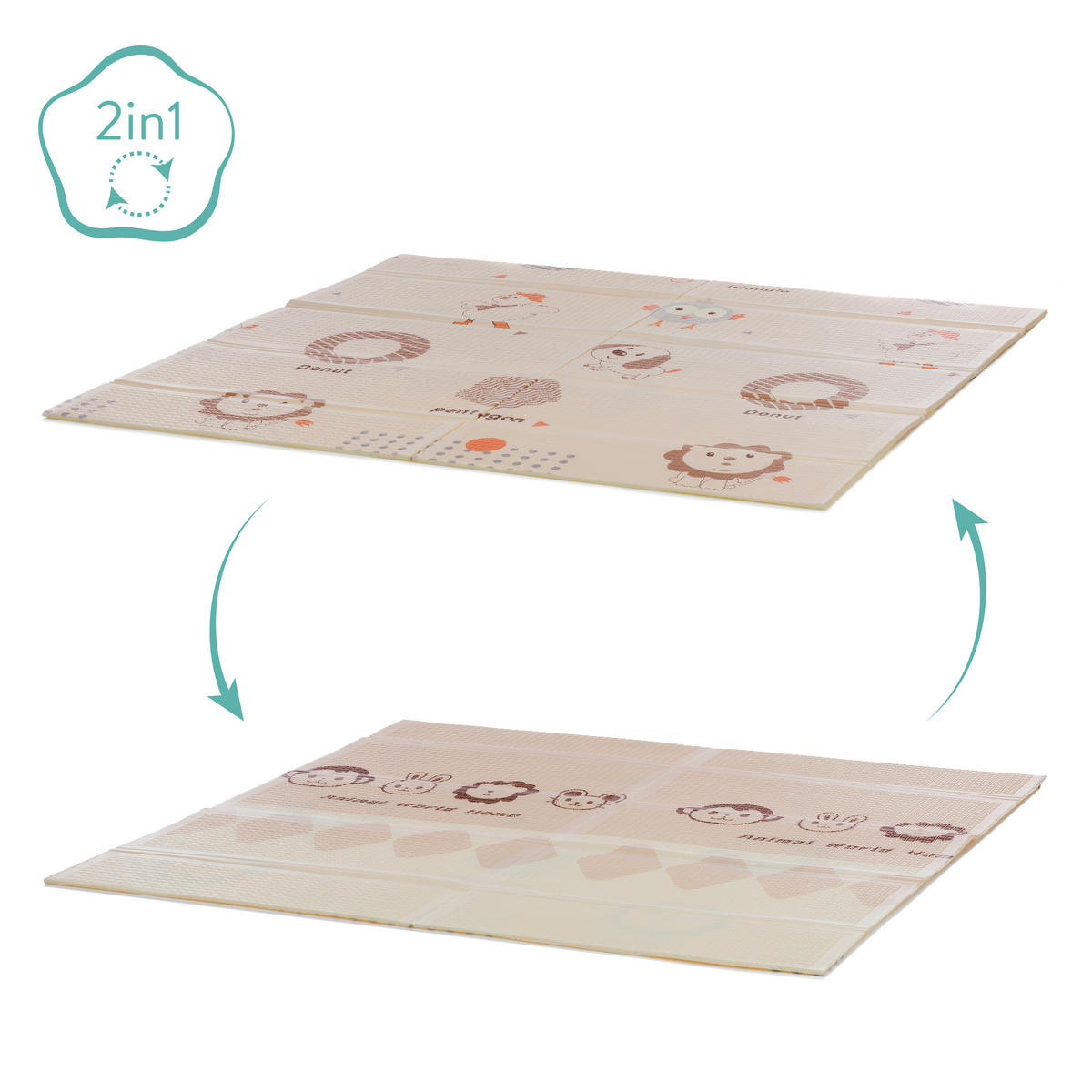 LAUFGITTER Malta 156/156/68 cm  - Beige, Basics, Textil/Metall (156/156/68cm) - Fillikid