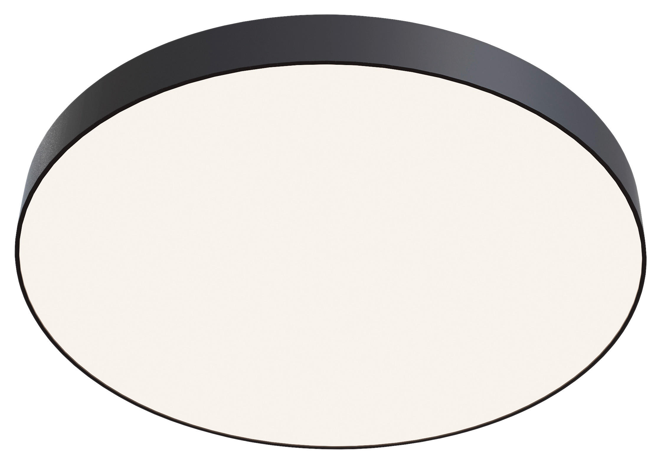 DECKENLEUCHTE 60/60/5,5 cm   - Schwarz/Weiß, Trend, Kunststoff/Metall (60/60/5,5cm) - MAYTONI