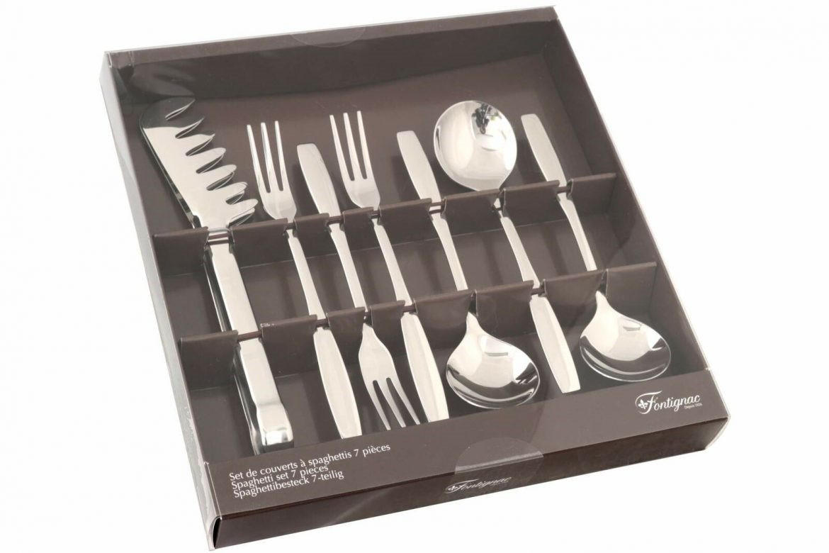 ŠPAGETI SET - srebrne boje, Basics, metal