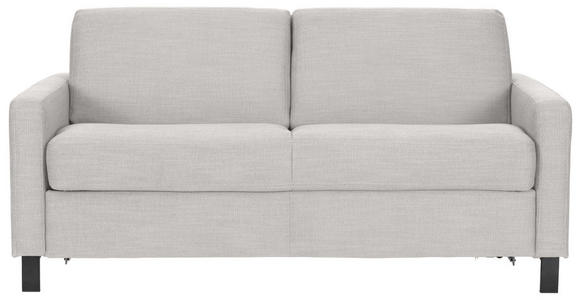 SCHLAFSOFA in Webstoff Hellgrau  - Hellgrau/Schwarz, Design, Holz/Textil (184/92/102cm) - Venda