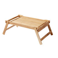 SERVIERTABLETT     - Naturfarben/Teakfarben, Design, Holz (58/23/36cm) - Livetastic