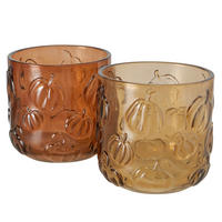 WINDLICHT - Beige/Terracotta, LIFESTYLE, Glas (9,6/10cm)
