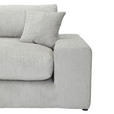 BIGSOFA Struktur, Bouclé Greige  - Greige/Schwarz, MODERN, Kunststoff/Textil (240/76/125cm) - Landscape