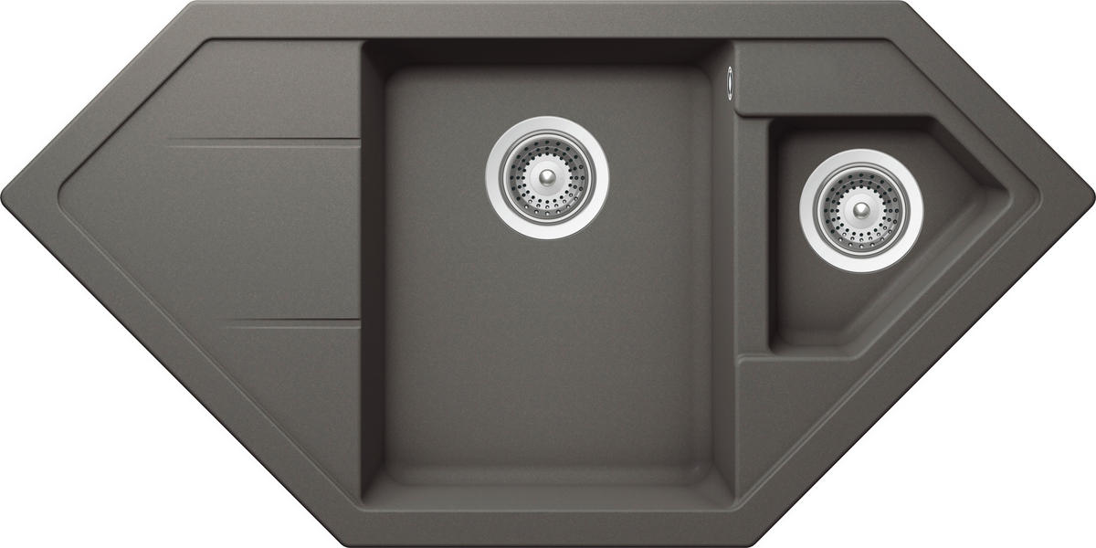 SPÜLE SIGC150ASIL  - Grau, Basics, Stein (100,2/50cm) - Schock