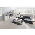 WOHNWAND  in Grau, Weiß  330/209,2/50,1 cm  - Weiß/Grau, LIFESTYLE, Glas/Holzwerkstoff (330/209,2/50,1cm) - Hom`in
