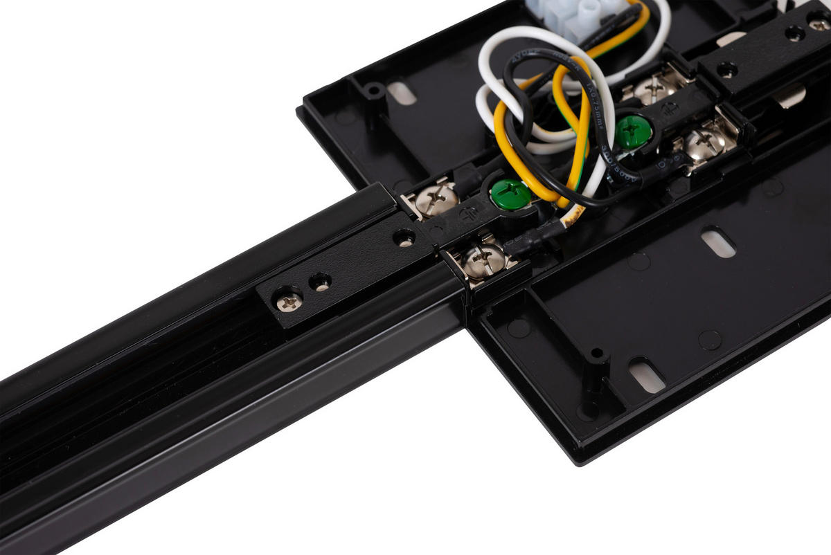 SCHIENENSYSTEM Track 19.6/12/1.8 cm   - Schwarz, Basics, Kunststoff (19.6/12/1.8cm) - Lucide
