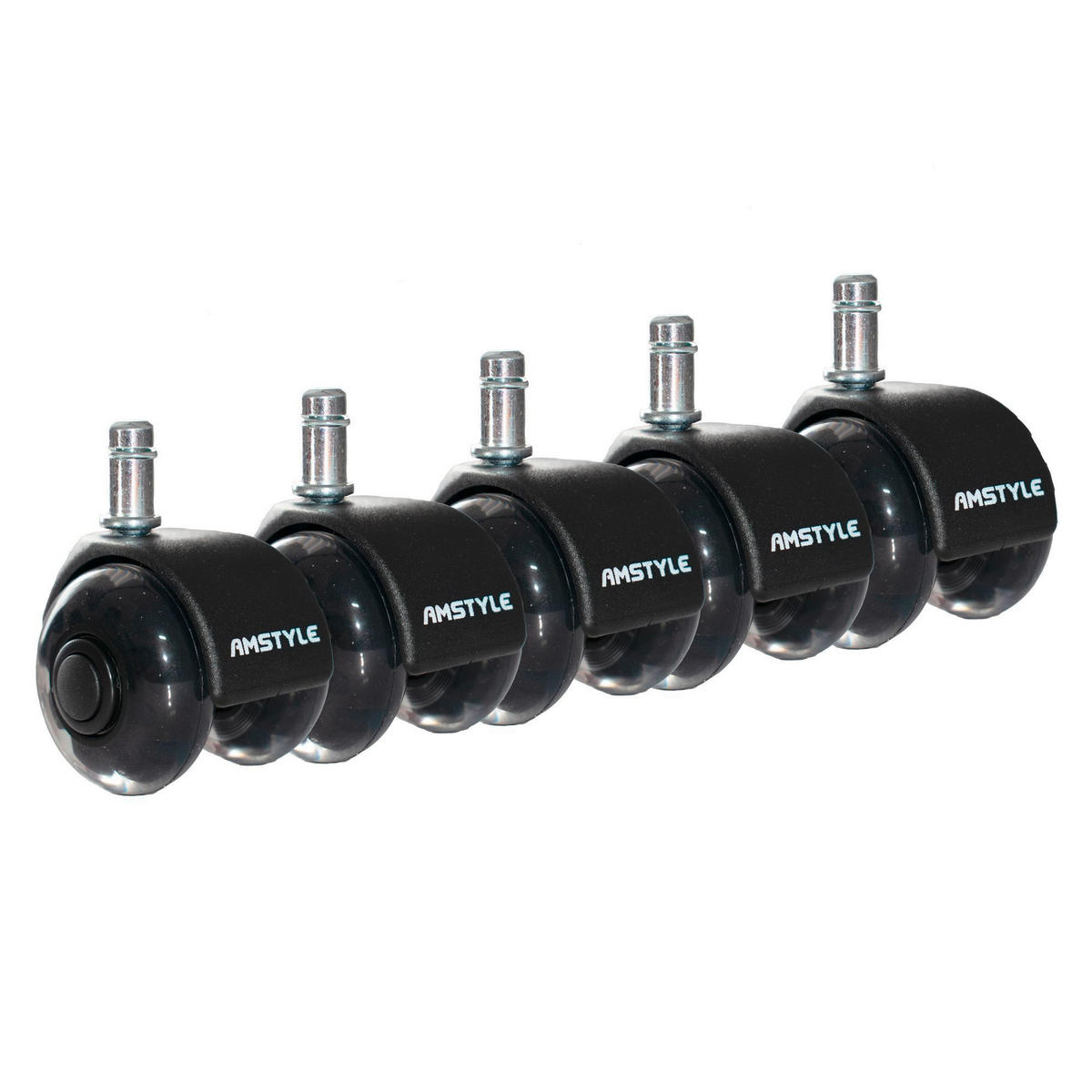 DREHSTUHLROLLE  in  - Schwarz, Design, Kunststoff (5/8/5cm) - Livetastic