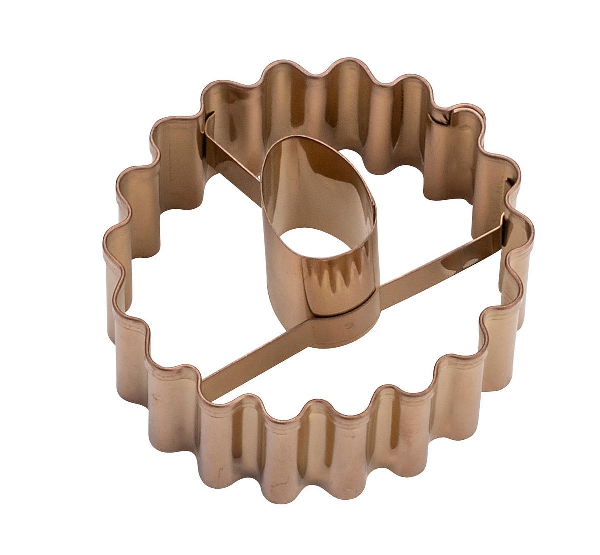 LINZER-KEKSAUSSTECHER - Altrosa, Trend, Metall (5cm) - Dr.Oetker