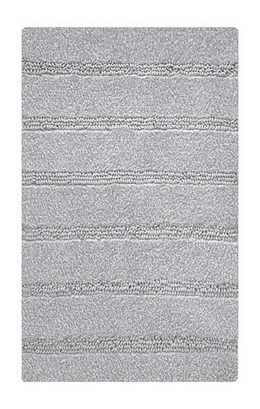 BADTEPPICH MONROVIA Platinfarben 60/60 cm  - Platinfarben, Basics, Kunststoff/Textil (60/60cm) - Kleine Wolke