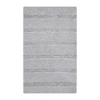 BADTEPPICH MONROVIA Platinfarben 60/100 cm  - Platinfarben, Basics, Kunststoff/Textil (60/100cm) - Kleine Wolke