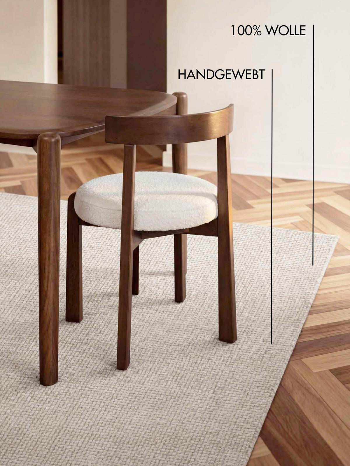 WOLLTEPPICH 120/170 cm Greenwich Creme rechteckig  - Creme, Basics, Textil (120/170cm) - Ted Baker