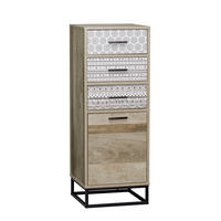 KOMMODE  in 39,5/106/38 cm  - Graubraun/Schwarz, Design, Holzwerkstoff/Metall (39,5/106/38cm) - Livetastic