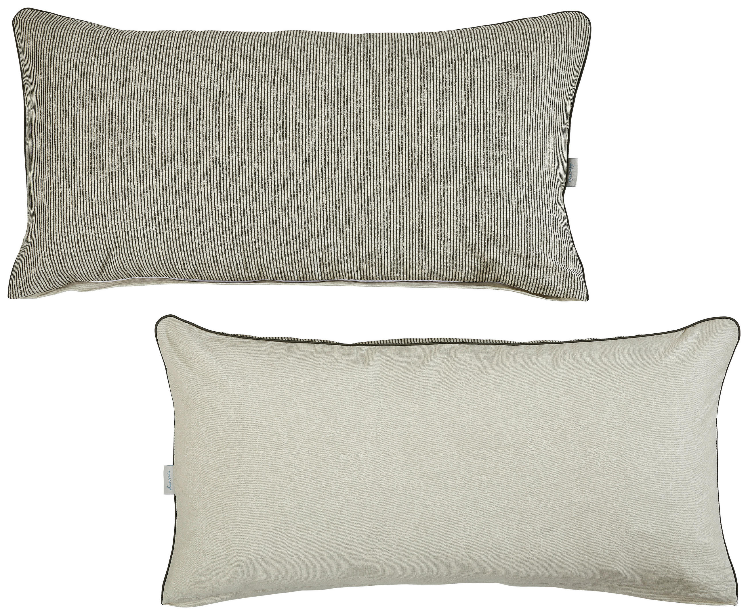 KISSENHÜLLEN-SET 40/80 cm  - Taupe, Textil (40/80cm) - Bio:Vio